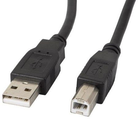 LANBERG KABEL USB-A(M)->USB-B(M) 2.0 1.8M CZARNY FERRYT (Z24367)