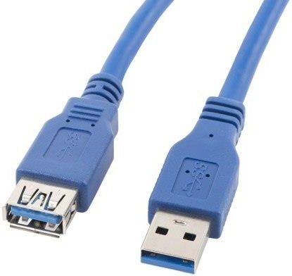 LANBERG PRZEDŁUŻACZ USB-A M/F 3.0 1.8M NIEBIESKI (Z24400)