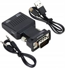Konwerter Adapter Z Vga D-sub Na Hdmi + Audio +usb