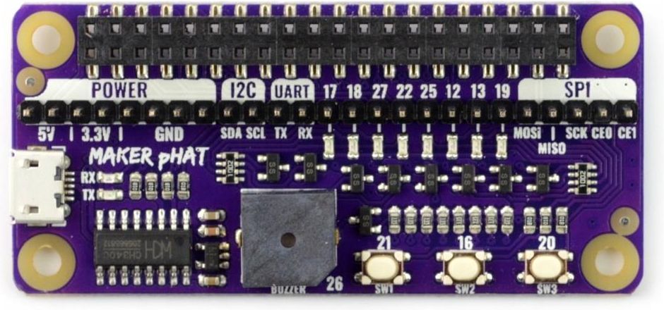 Dla Raspberry Mikrokontroler Maker pHAT - nakładka Gpio dla Raspberry Pi - Opinie i ...
