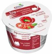 mlekpol Dip Śmietanowy Z Pomidorami Papryką I Chili Typu Creme Fraiche 180g - Jogurty kefiry i desery mleczne
