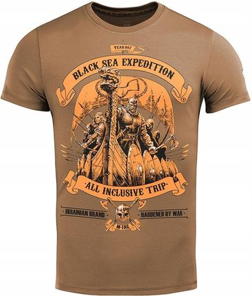M Tac Koszulka T Shirt Black Sea Expedition Brązowy