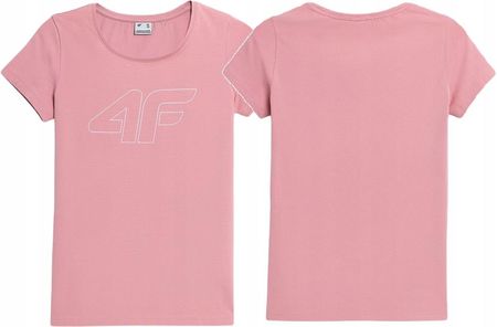 F T Shirt Koszulka Damska Turystyczna Bawełniana Różowy