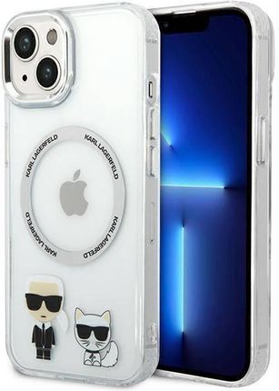 Karl Lagerfeld KLHMP14MHKCT iPhone 14 Plus 6,7" hardcase przeźroczysty/transparent Karl & Choupette Aluminium Magsafe