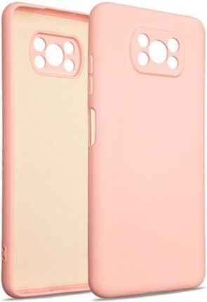 Beline Etui Silicone Xiaomi Poco X3 Różowo-Złoty/R (12734992894)