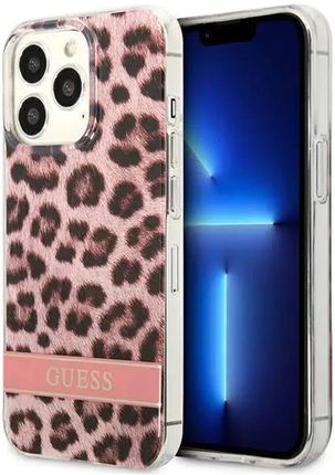 Apple Guess Guhcp13Xhsleop Iphone 13 Pro Max 6,7" Różowy/Pink Hardcase Leopard (498622)