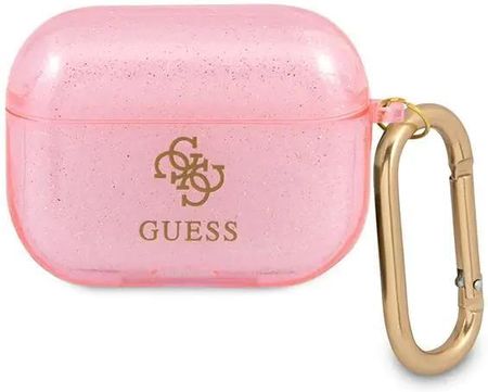 Apple Guess Guapucg4Gp Airpods Pro Cover Różowy/Pink Glitter Collection (544856)