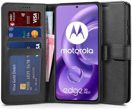 Tech-Protect Etui Wallet Motorola Edge 30 Neo Czarny
