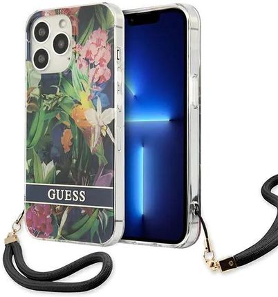 Apple Guess Guhcp13Lhflsb Iphone 13 Pro / 6,1" Niebieski/Blue Hardcase Flower Strap (498601)