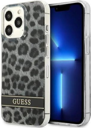 Apple Guess Guhcp13Lhsleok Iphone 13 Pro / 6,1" Szary/Grey Hardcase Leopard (498604)