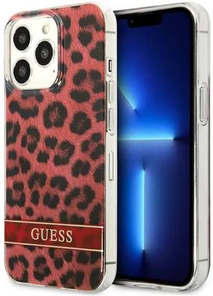 Apple Guess Guhcp13Lhsleor Iphone 13 Pro / 6,1" Czerwony/Red Hardcase Leopard (498606)