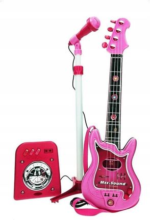 Reig Gitara Dziecięca Mikrofon Różowy