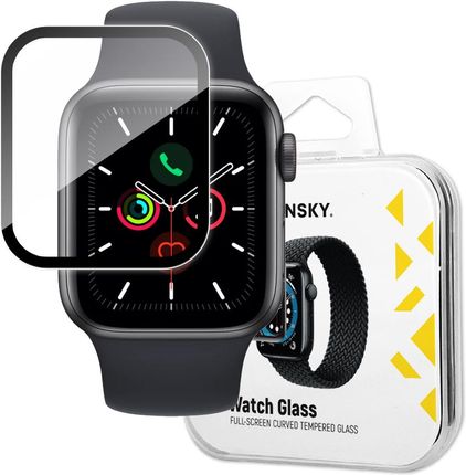 Wozinsky Watch Glass Hybrydowe Szkło Do Apple Watch 6 40Mm / Watch 5 40Mm / Watch 4 40Mm / Watch Se 40Mm Czarny (95688)