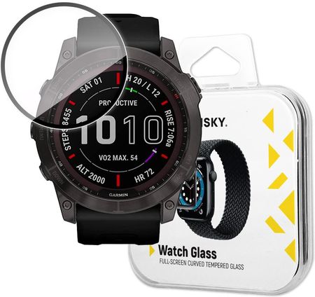 Wozinsky Watch Glass Hybrydowe Szkło Do Garmin Fenix 7X Czarny (95716)