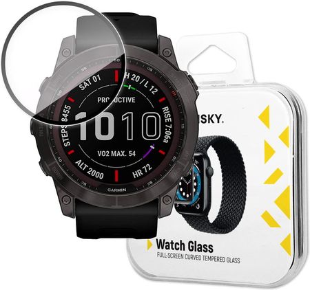 Wozinsky Watch Glass Hybrydowe Szkło Do Garmin Fenix 7 Czarny (95717)