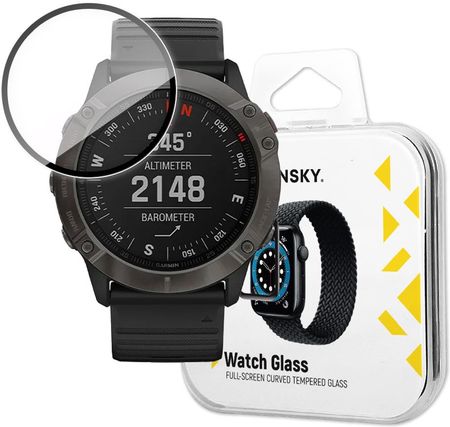 Wozinsky Watch Glass Hybrydowe Szkło Do Garmin Fenix 6 Pro Czarny (95718)
