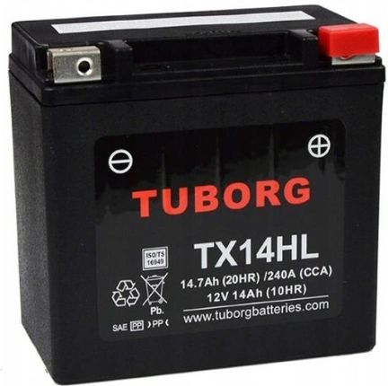 Tuborg Akumulator Ytx14L-Bs 14Ah 240A/315A TX14HL