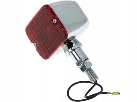Motrix Mini Tyle Lampy Chrom Metalowe Trajka Czerwony MOTRIX-9554