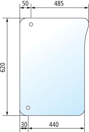 Granit Szyba Przednia John Deere 650S51753