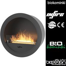 Zdjęcie biokominek INCYRCLE WALL czarny - Infire - Olszyna