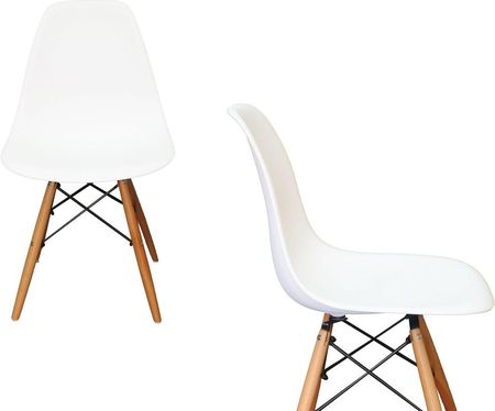 Krzesło nowoczesne Milano DSW PP białe