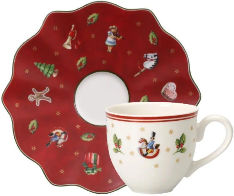 Sous-tasse Expresso Villeroy & Boch Toy’s Delight - Porcelaine Noël | Ø12 Cm | Lave-vaisselle, Micro-ondes | Dessous De Tasse Festif