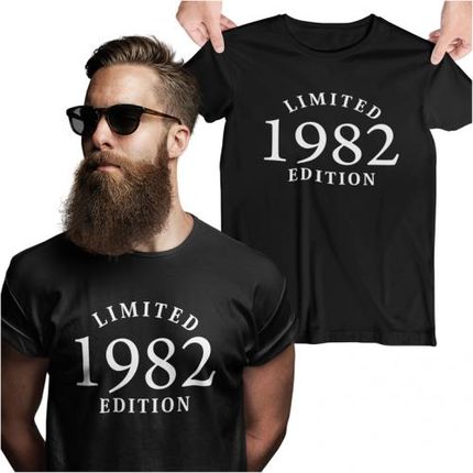Koszulka na 40 czterdzieste urodziny z napisem 1982 Limited Edition