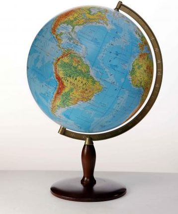 Globus 42 cm fizyczny podświetlany