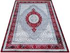 Dywany Turpol Dywan Ekskluzywny Do Salonu Romeo Szaro-Czerwony 01 Angora 240x330cm