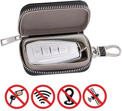 Zdjęcie Etui antykradzieżowe na klucze samochodowe blokujące fale radiowe Faraday Box klatka Faradaya czarne - Nisko
