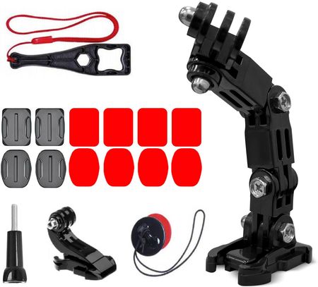 GoPro zestaw akcesoriów montażowych na kask do kamer sportowych GoPro, DJI, Insta360, SJCam, Eken (GoPro Cycling Helmet Chin Holder)