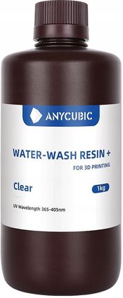 ANYCUBIC ŻYWICA UV WATER WASHABLE+ CLEAR 1L 1KG
