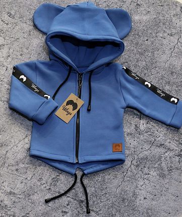 Bluza parka niebieska WOW! Rozmiar 122