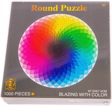 Midex Puzzle Okrągłe 1000El. Paleta Barw Tęcza