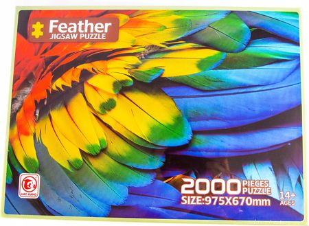 Midex Puzzle 2000El. Kolorowe Pióra