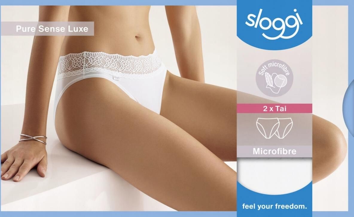 Set van 2 hoge slips pure sense luxe Sloggi | La Redoute
