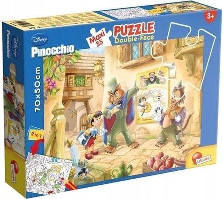 Lisciani Puzzle Maxi 25El. Dwustronne Pinokio