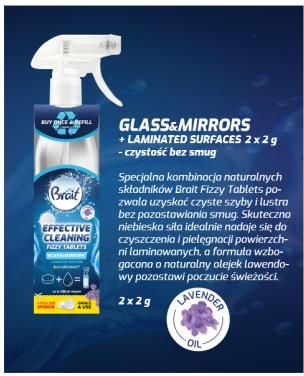 Brait Effective Cleaning GLASS 2x2g Butelka NIEB