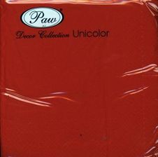Zdjęcie Paw Serwetki Unicolor 33X33 Sdl110503 Chili Red - Mordy