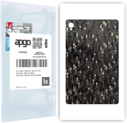 Apgo Skórka Na Tył Carbon Pixel Czarny Do Lenovo Tab K10