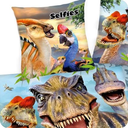 Supreme Style Pościel Selfies Dinozaur T Rex 140X200 Bawełniana