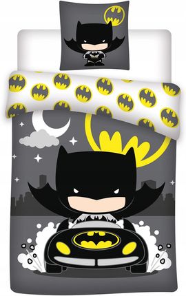 Supreme Style Pościel Batman Bawełnia 140X200 Czarna Szara Maska