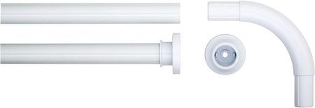 Sealskin Seallux modułowy drążek prysznicowy stal nierdzewna 90x90 cm biały (276666210)