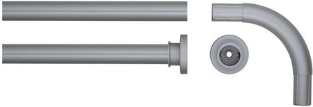 Sealskin Seallux modułowy drążek prysznicowy stal nierdzewna 90x90 cm matowy aluminium (276666205)