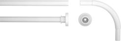 Zdjęcie Sealskin kątowy drążek prysznicowy stal nierdzewna 90x90 cm biały (275556210) - Piła