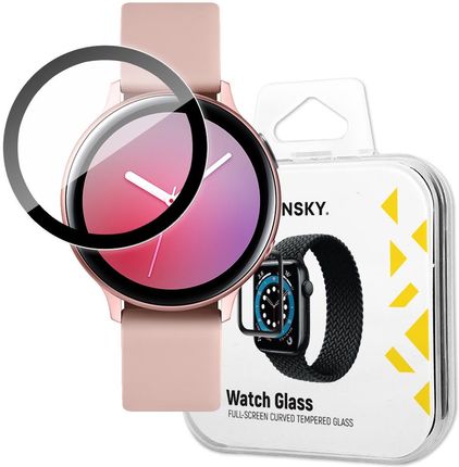 Wozinsky Watch Glass Hybrydowe Szkło Do Samsung Galaxy Watch Active 2 44 Mm Czarny (95695)
