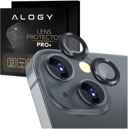 Nakładki Ochronne Alogy Metal Lens Szkło Na Obiektyw Do Apple Iphone 13/ 13 Mini Black (52155)