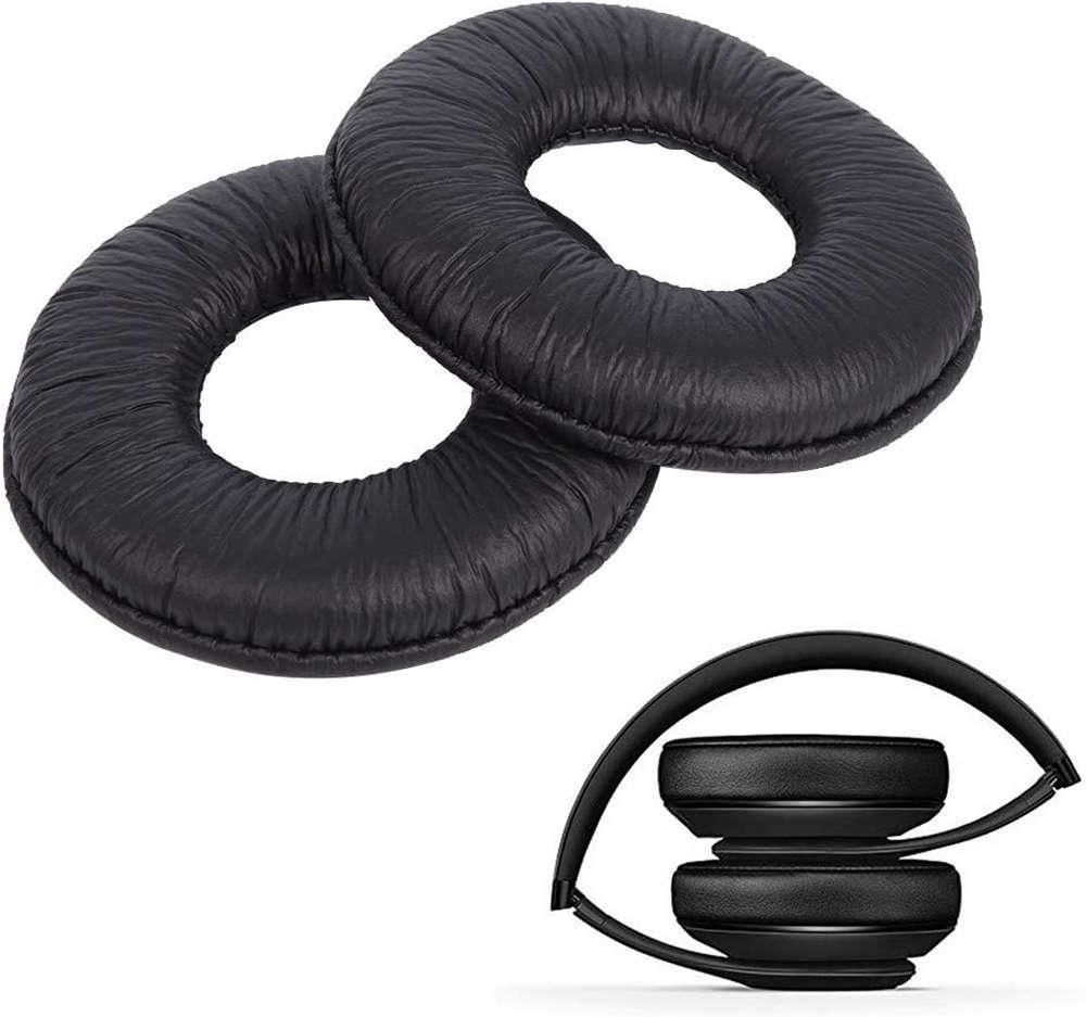 Black Ear Pad Cushion 7cm 1 Pair Replacement Earpads For Sony MDR