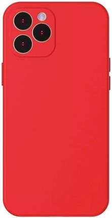 Baseus Liquid Silica Gel Case Elastyczne Żelowe Etui Iphone 12 Pro Max Czerwony (Wiapiph67N-Yt09) (54108)