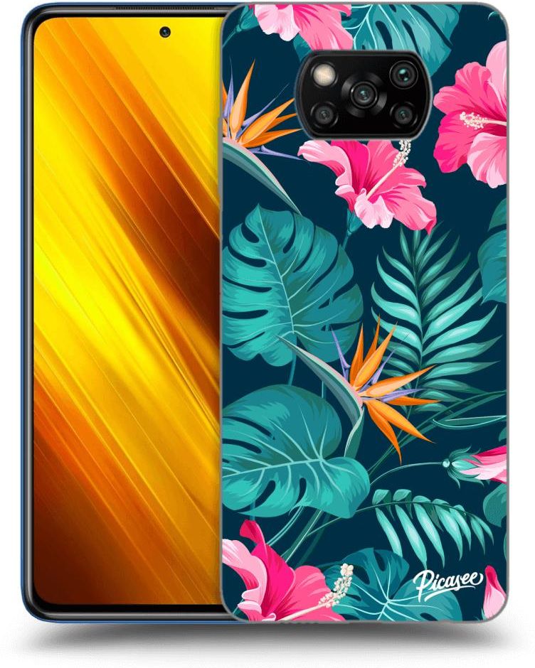 Silikonowe Przeźroczyste Etui Na Xiaomi Poco X3 Pink Monstera 1800010220 Etui Na Telefon 1784